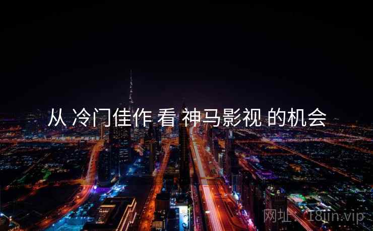 从 冷门佳作 看 神马影视 的机会