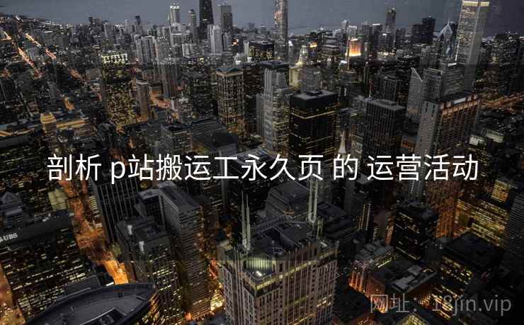 剖析 p站搬运工永久页 的 运营活动