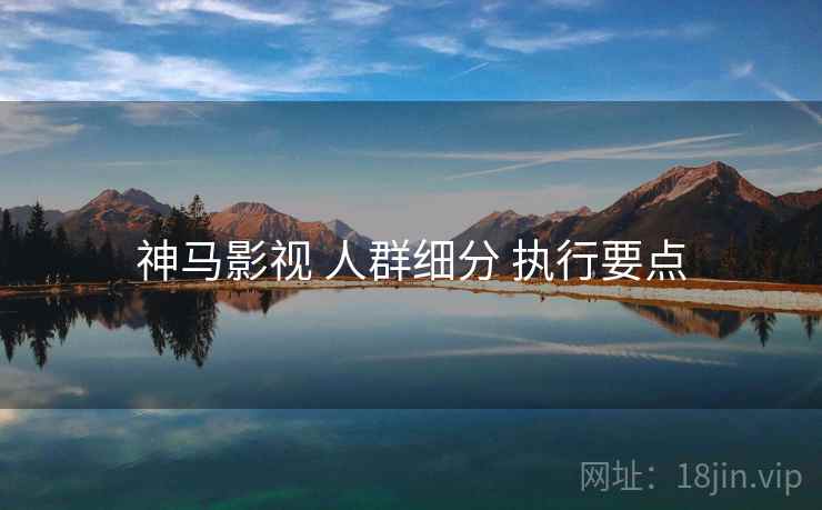 神马影视 人群细分 执行要点